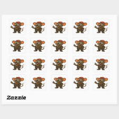 Hip Hop Cartoon Mouse Rapper Sticker (Blatt)