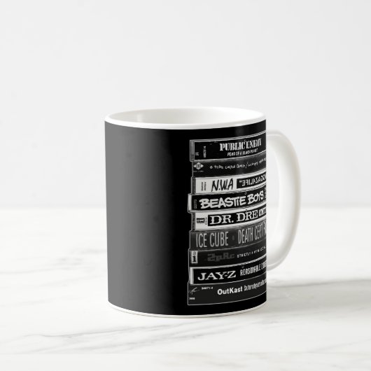 Hip Hop Cassettes Old School Rap Kaffeetasse (VorderseiteRechts)