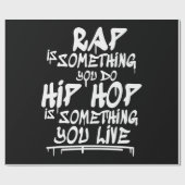 Hip Hop Cool Guote Hip Hop Liebhaber Geschenk Geschenkpapier (Flach)