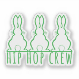 Hip Hop Crew Cute Bunnies Aufkleber