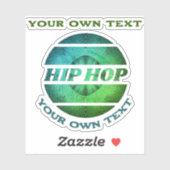 Hip Hop Custom-Cut Vinyl Sticker (Blatt)