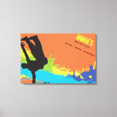 HIP HOP DANCE Bar Bat Mitzvah Sign in Board Leinwanddruck (Vorderseite)