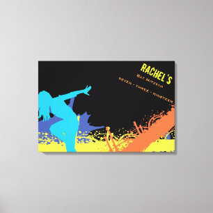 HIP HOP DANCE Bar Bat Mitzvah Sign in Board Leinwanddruck