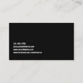 Hip Hop Dancer Grunge Choreograf Business Card Visitenkarte (Rückseite)