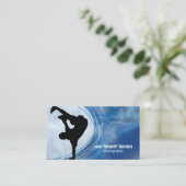 Hip Hop Dancer Grunge Choreograf Business Card Visitenkarte (Stehend Vorderseite)
