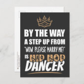 Hip Hop Dancer ist das Ultimate in Appeal. Fun Gif Postkarte (Vorne/Hinten)