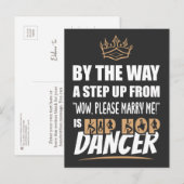 Hip Hop Dancer ist das Ultimate in Appeal. Fun Gif Postkarte (Vorne/Hinten)