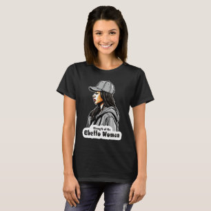 Hip Hop Druck - Stärke der Frau - Quadratischer Au T-Shirt