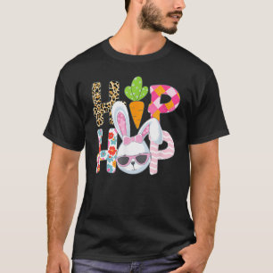 Hip Hop Easter Women Girls Leopard Print Kariert B T-Shirt