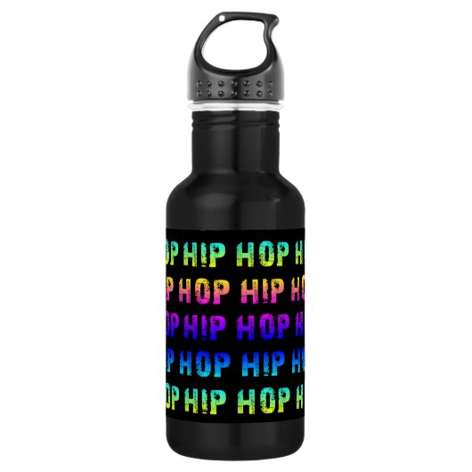 HIP HOP EDELSTAHLFLASCHE (Vorderseite)