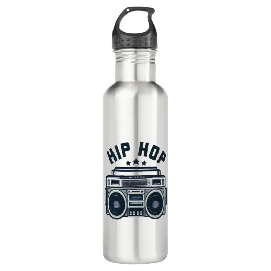 Hip Hop Edelstahlflasche (Vorderseite)