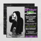Hip Hop Einladungen zum Geburtstag (Vorne/Hinten)