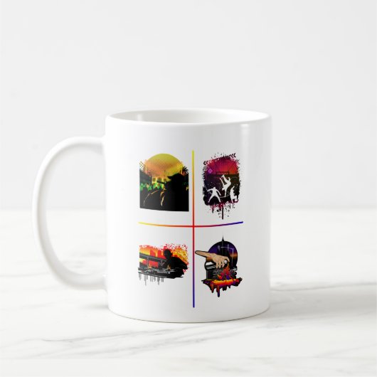 Hip Hop Elemente Art MC DJ Breakdance Graffiti Kaffeetasse (Links)
