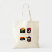 Hip Hop Elemente Budget Tote MC DJ Breakdance Tragetasche (Vorne)