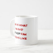 Hip Hop-Fan, avid Kaffeetasse (Vorderseite Links)