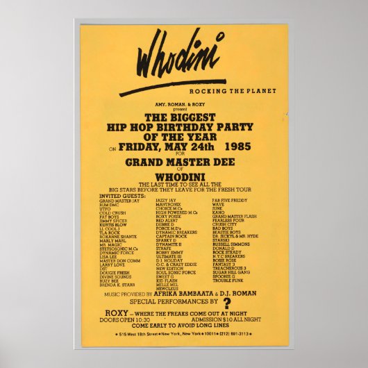 Hip Hop Flyer Poster (Vorne)
