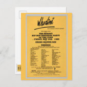 Hip Hop Flyer Postkarte (Vorne/Hinten)