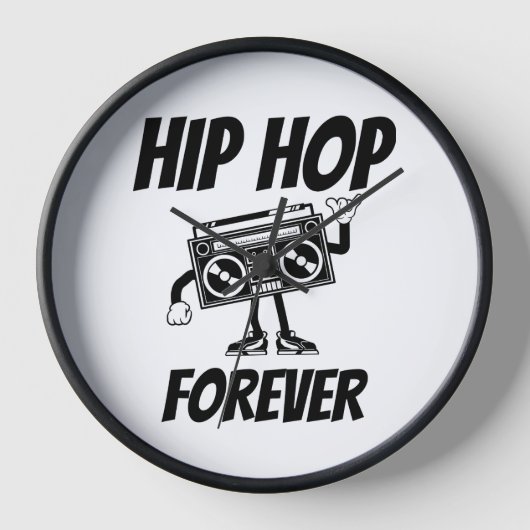 Hip Hop Forever Wall Uhr (Vorderseite)
