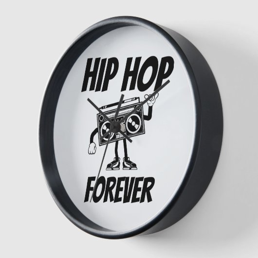 Hip Hop Forever Wall Uhr (Winkel)