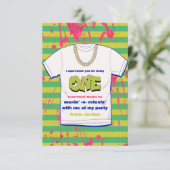 Hip Hop Fresh One mit Foto Danke Einladung (Stehend Vorderseite)