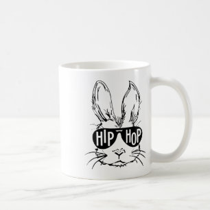 Hip Hop Frohe Ostern Hase Gesicht Mit Sonnenbrille Kaffeetasse