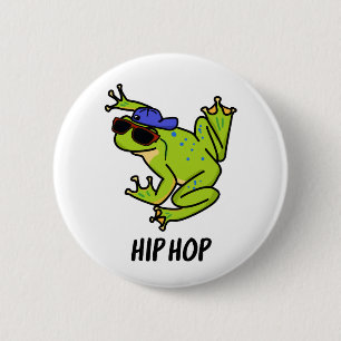 Hip Hop Funny Hopping Frog Puff Button