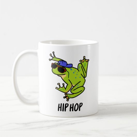 Hip Hop Funny Hopping Frog Puff Kaffeetasse (Links)