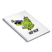 Hip Hop Funny Hopping Frog Puff Notizblock (Rechte Seite)