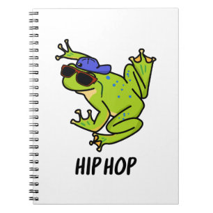 Hip Hop Funny Hopping Frog Puff Notizblock