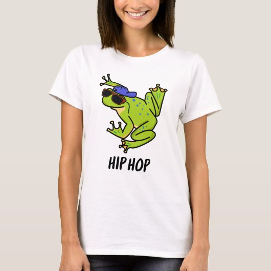 Hip Hop Funny Hopping Frog Puff T-Shirt (Vorderseite)