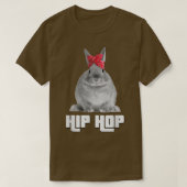 Hip Hop Gangsta Bunny Rabbit Ostern T mit Red Ba T-Shirt (Design vorne)