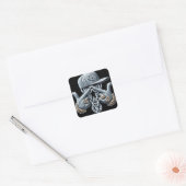 Hip Hop Gangster Quadratischer Aufkleber (Umschlag)