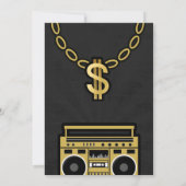 Hip Hop Geburtstag Einladung (Rückseite)