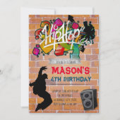 Hip-Hop-Geburtstagsfeier Einladung (Vorderseite)