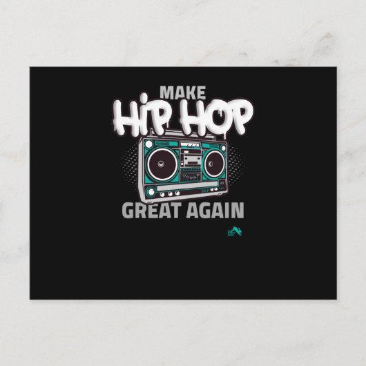 Hip Hop Gift Make Hip Einladungspostkarte (Vorderseite)
