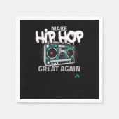 Hip Hop Gift Make Hip Serviette (Vorderseite)