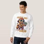 Hip Hop Gingerbread Mann Funny Urban Weihnachten Sweatshirt (Vorne ganz)