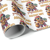 Hip Hop Gingerbread Mann Swag Weihnachten Geschenkpapier (Rolleneckpunkt)
