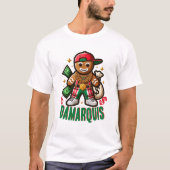 Hip Hop Gingerbread Mann Swag Weihnachten T-Shirt (Vorderseite)