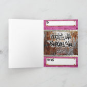 Hip Hop Girl Karte (Innenseite)