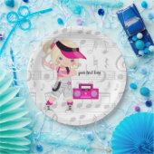 Hip Hop Girl Pappteller (Party)