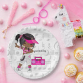 Hip Hop Girl Pappteller (Party)