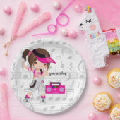 Hip Hop Girl Pappteller (Party)