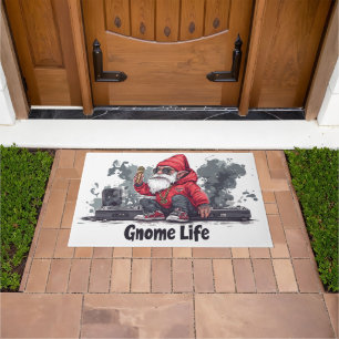 Hip Hop Gnome Illustration - Gnome Life Fußmatte