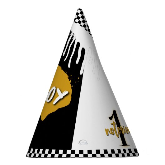 Hip Hop Gold Graffiti B-Boy Notorious ONE Geburtst Partyhütchen (Rechts)