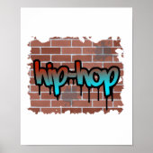 Hip Hop Graffiti-Design Poster (Vorne)