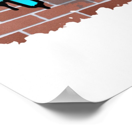 Hip Hop Graffiti-Design Poster (Ecke)