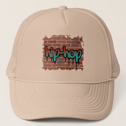 Hip Hop Graffiti-Design Truckerkappe (Vorderseite)