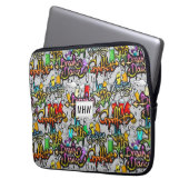 Hip Hop Graffiti individuelle Laptop-Ärmel Laptopschutzhülle (Vorderseite Links)