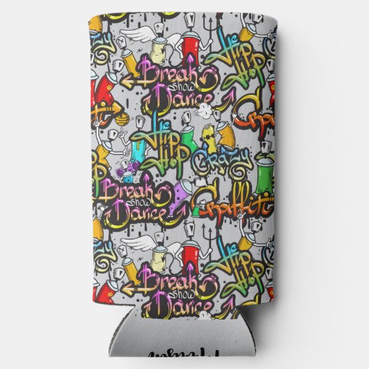 Hip Hop Graffiti individuelle Name Selters Dosenkühler (Rückseite)